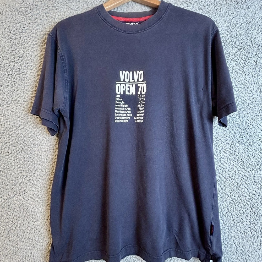 Musto Performance Volvo 70 Double Sided Graphic Sailing Nautical T Shirt Large